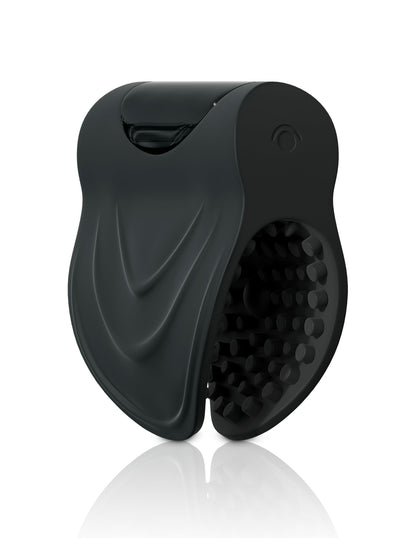 Vibrating Silicone Edger Trainer - Black | 603912757262 | Available at EroticWarehouse.com