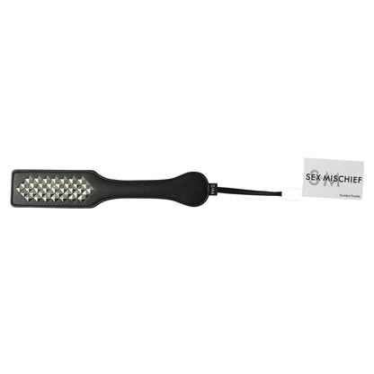 Sex and Mischief Studded Paddle - Black | 646709099046 | Available at EroticWarehouse.com