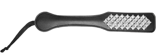 Sex and Mischief Studded Paddle - Black | 646709099046 | Available at EroticWarehouse.com