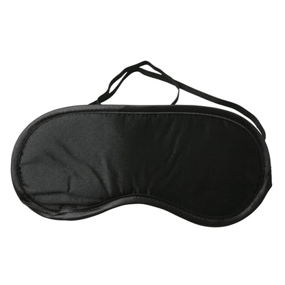 Sex and Mischief Satin Blindfold - Black | 646709100018 | Available at EroticWarehouse.com