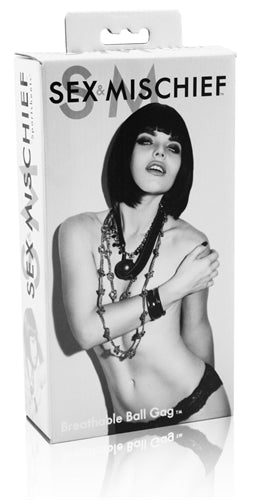 Sex and Mischief Breathable Ball Gag | 646709100230 | Available at EroticWarehouse.com