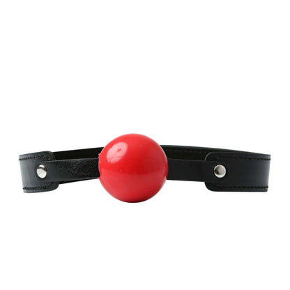 Sex and Mischief Solid Ball Gag - Red | 646709100247 | Available at EroticWarehouse.com