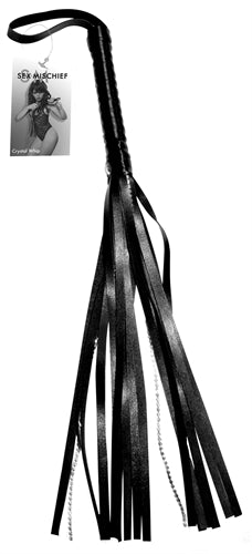 Sex and Mischief Crystal Whip - Black | 646709100414 | Available at EroticWarehouse.com