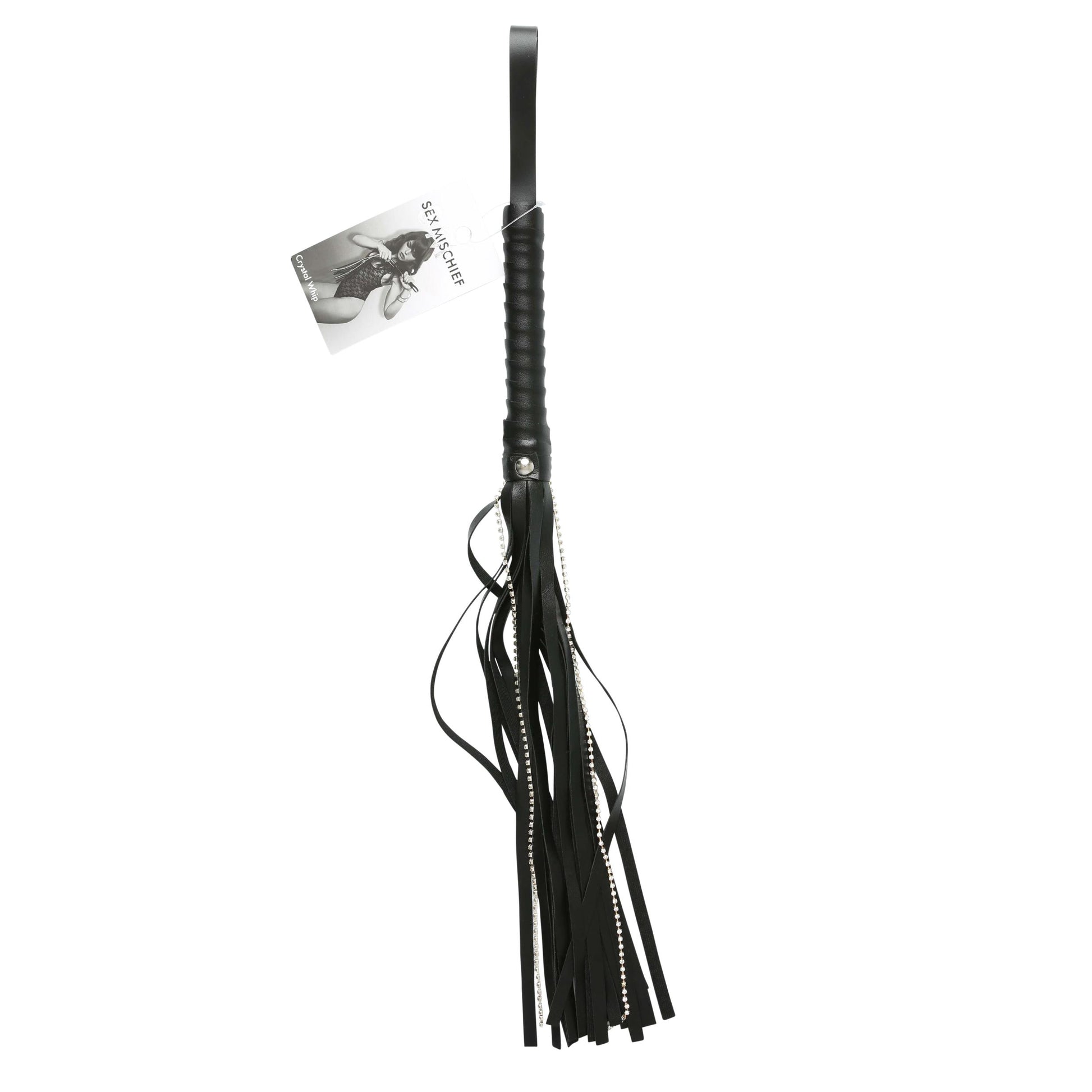 Sex and Mischief Crystal Whip - Black | 646709100414 | Available at EroticWarehouse.com