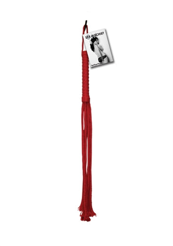 Sex and Mischief Rope Flogger - Red | 646709100421 | Available at EroticWarehouse.com