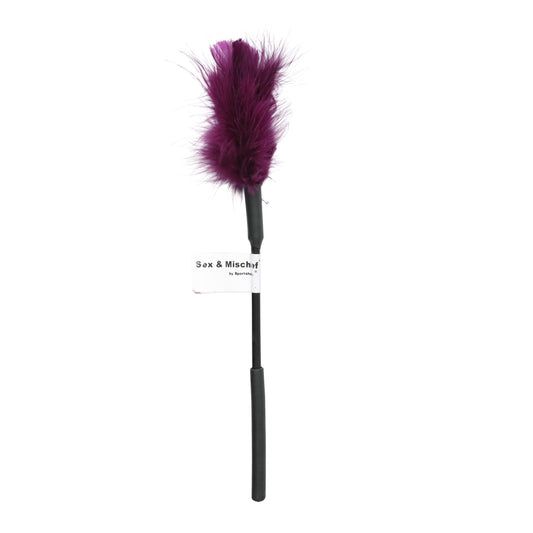 Sex and Mischief Feather Tickler - Purple | 646709100711 | Available at EroticWarehouse.com