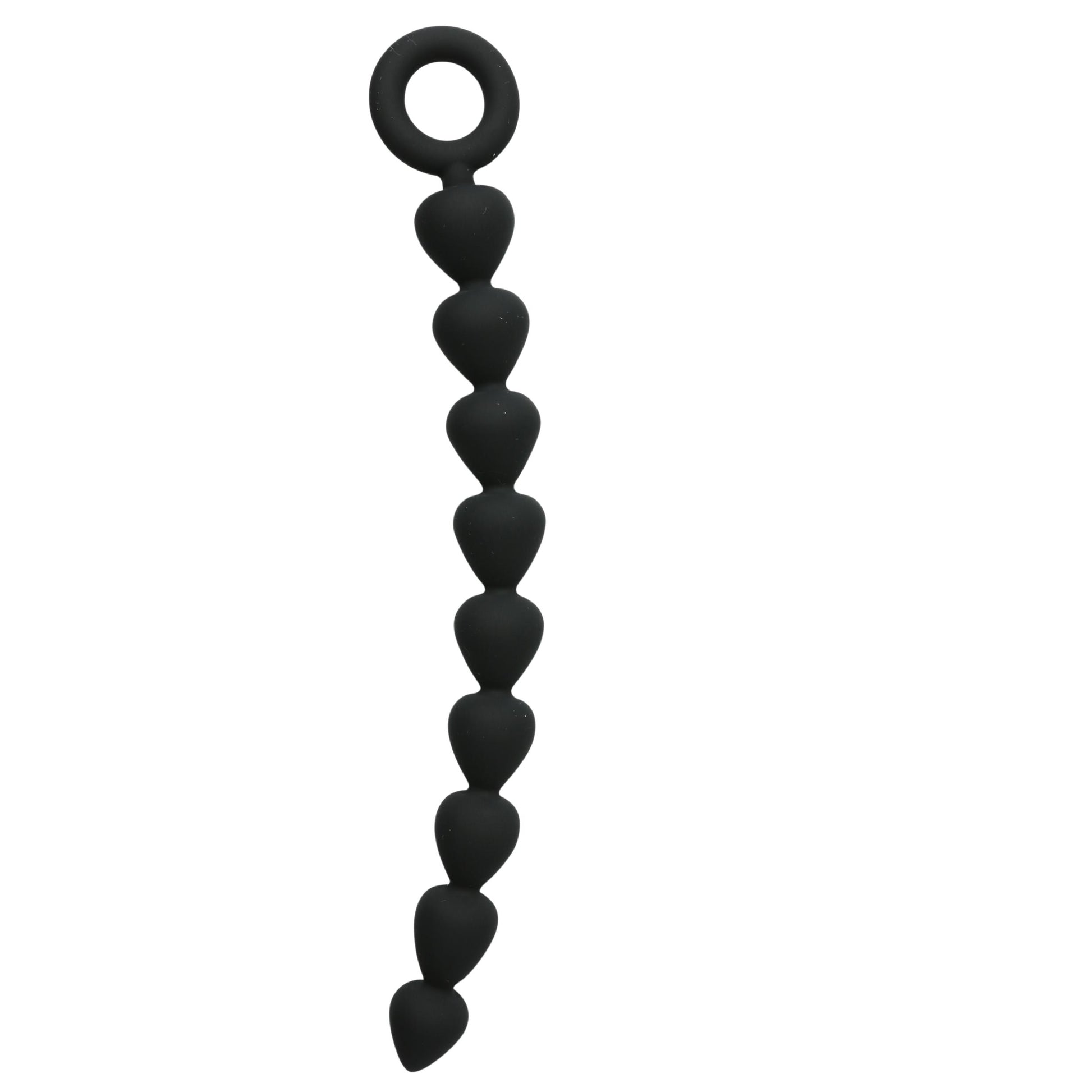 Sex and Mischief Silicone Anal Beads - Black | 646709100742 | Available at EroticWarehouse.com