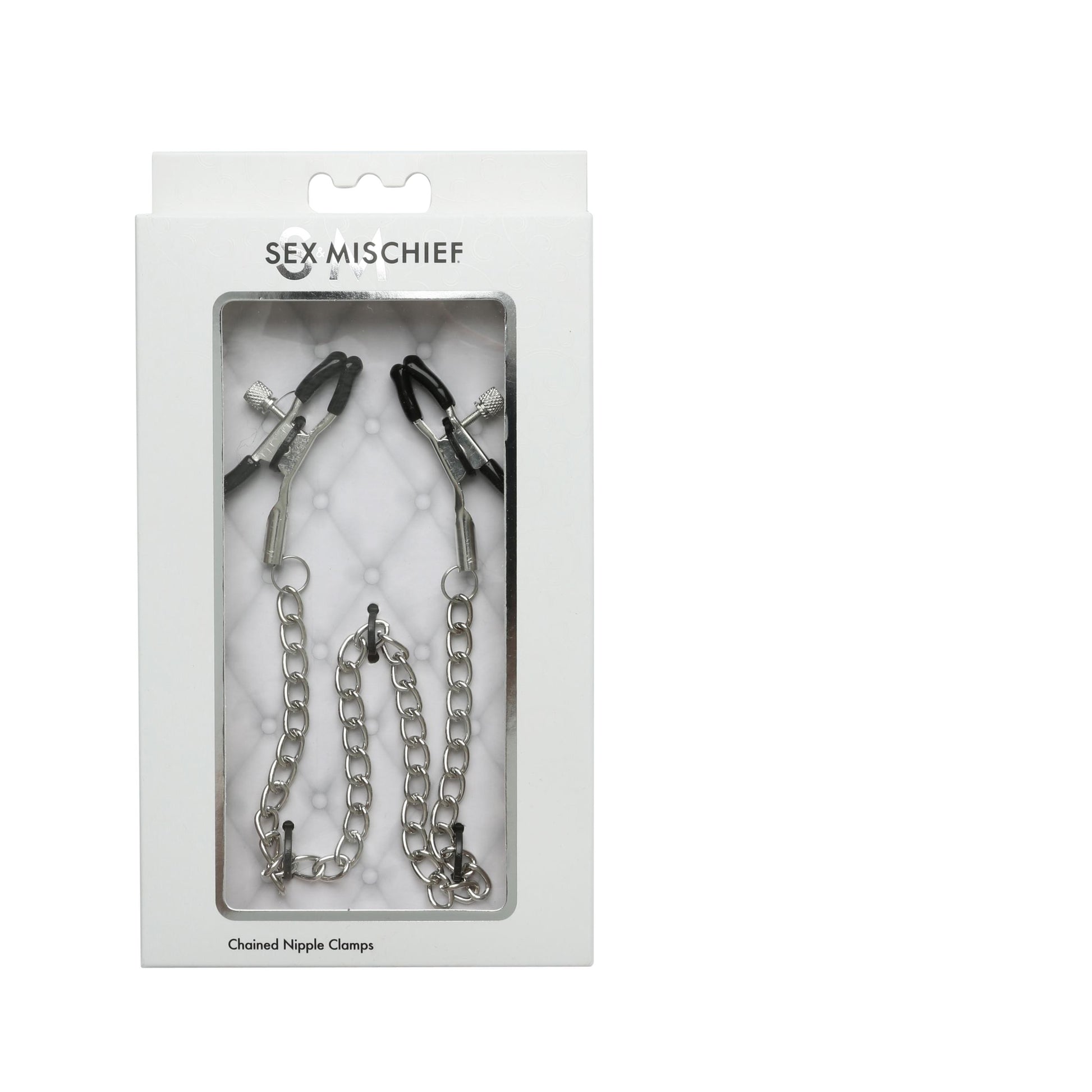 Sex and Mischief Chained Nipple Clamps | 646709100896 | Available at EroticWarehouse.com