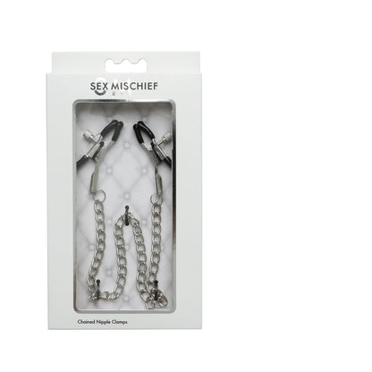 Sex and Mischief Chained Nipple Clamps | 646709100896 | Available at EroticWarehouse.com