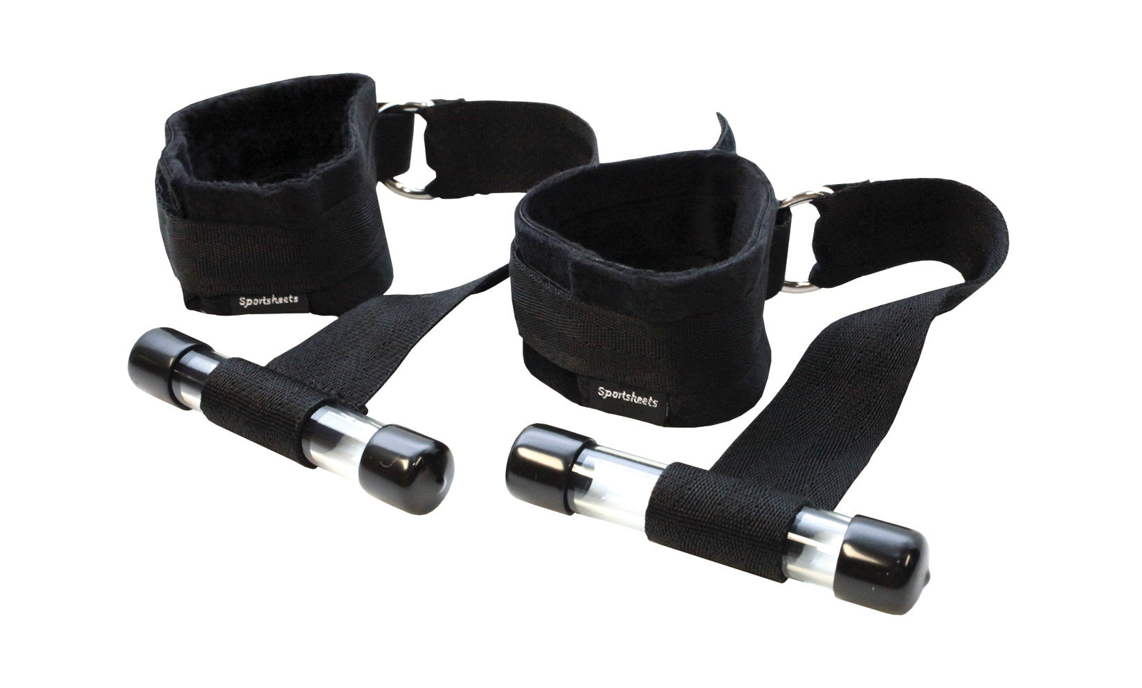 Door Jam Cuffs - Black | 646709324018 | Available at EroticWarehouse.com