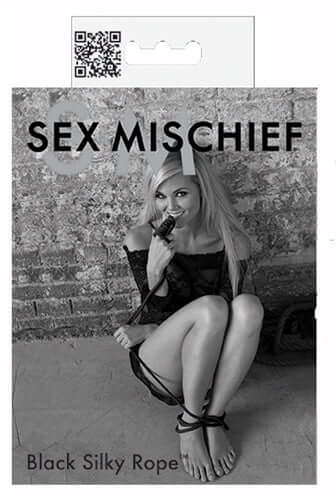 Sex and Mischief Silky Rope - Black | 646709325022 | Available at EroticWarehouse.com