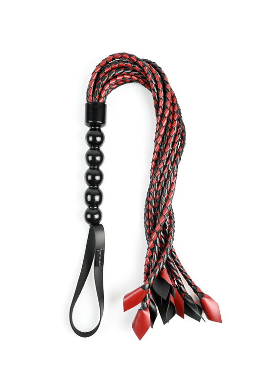 Saffron Braided Flogger | 646709480387 | Available at EroticWarehouse.com