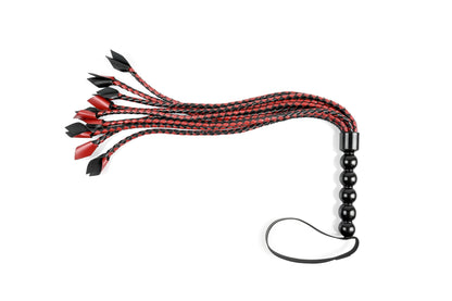 Saffron Braided Flogger | 646709480387 | Available at EroticWarehouse.com
