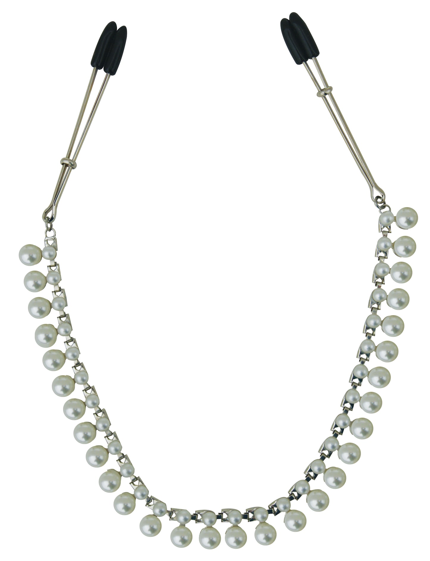 Sincerely Pearl Chain Nipple Clips | 646709520335 | Available at EroticWarehouse.com