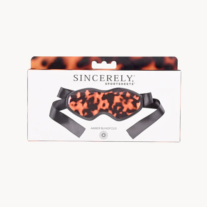 Sincerely Amber Blindfold | 646709521080 | Available at EroticWarehouse.com