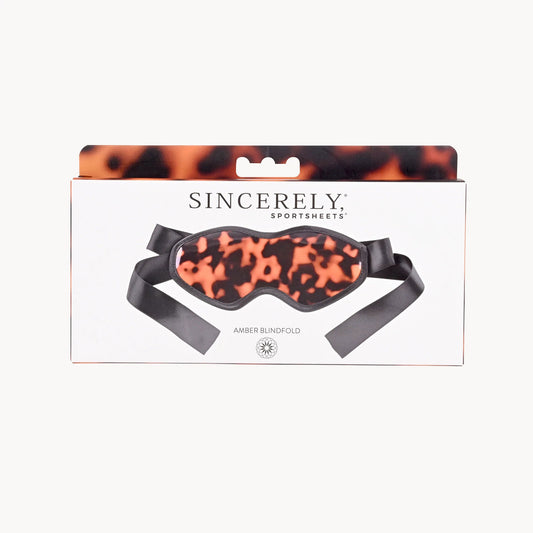 Sincerely Amber Blindfold | 646709521080 | Available at EroticWarehouse.com