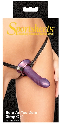 Bare as You Dare Strap on - Black | 646709696108 | Available at EroticWarehouse.com