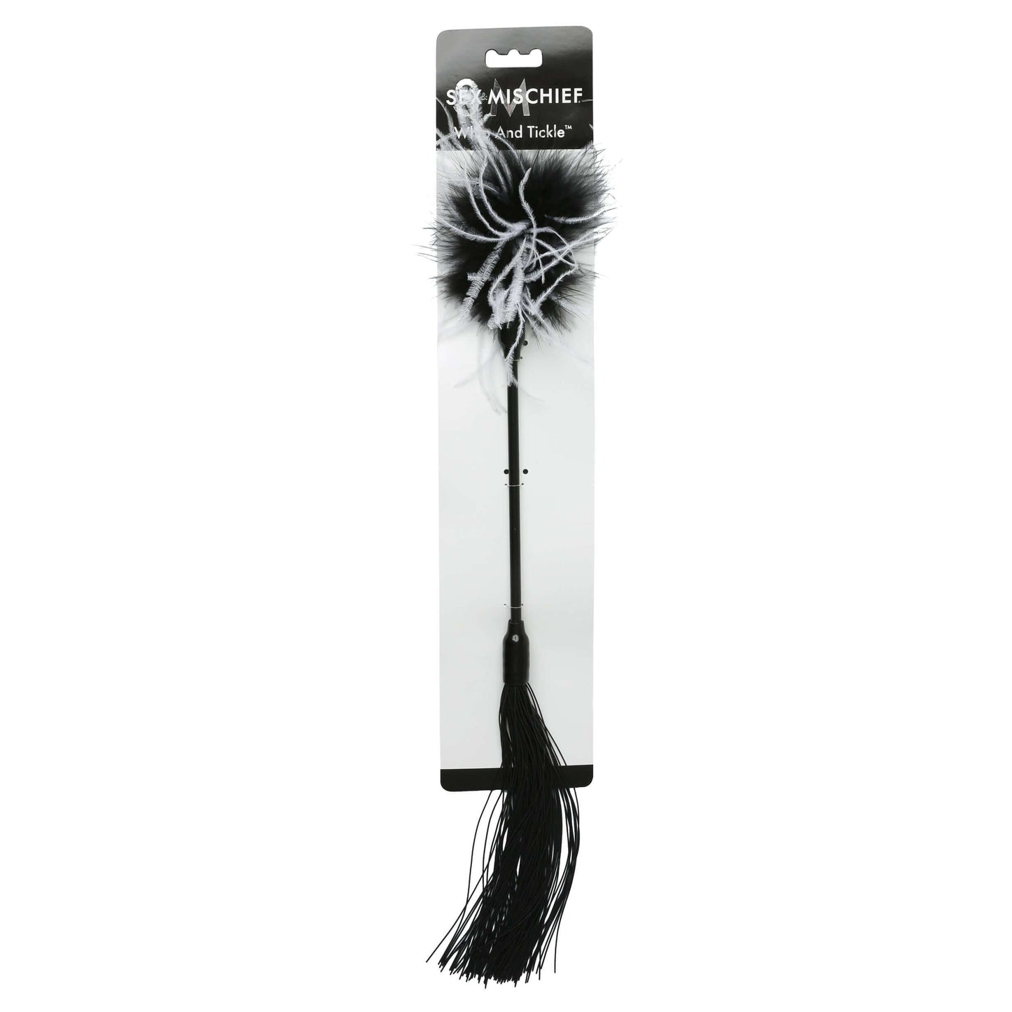 Sex and Mischief Whip and Tickler - Black | 646709760274 | Available at EroticWarehouse.com