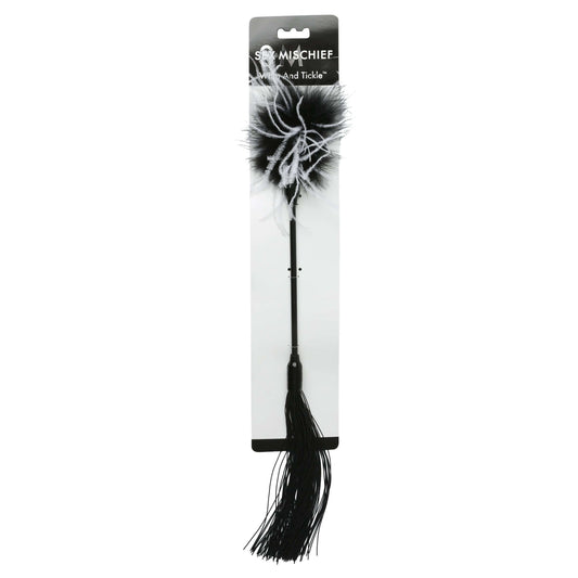 Sex and Mischief Whip and Tickler - Black | 646709760274 | Available at EroticWarehouse.com
