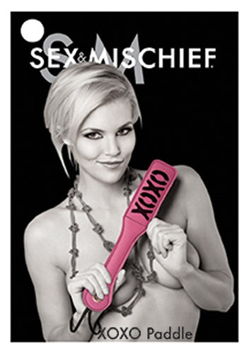 Sex and Mischief Xoxo Paddle - Pink | 646709921163 | Available at EroticWarehouse.com