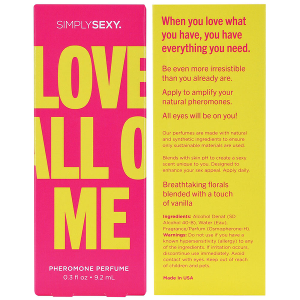 Simply Sexy Pheromone Perfume Love All of Me 0.3 Oz | 638258904360 | Available at EroticWarehouse.com
