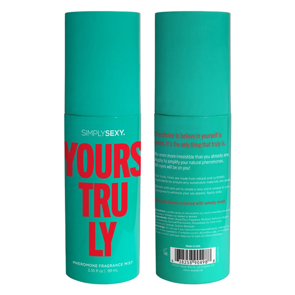 Yours Truly - Pheromone Fragrance Mists 3.35 Oz | 638258904988 | Available at EroticWarehouse.com