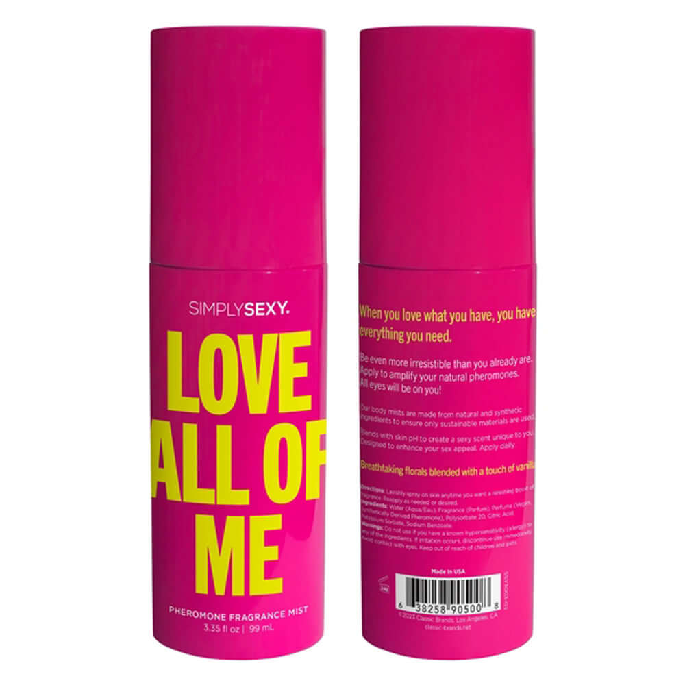 Love All of Me - Pheromone Fragrance Mists 3.35 Oz | 638258905008 | Available at EroticWarehouse.com