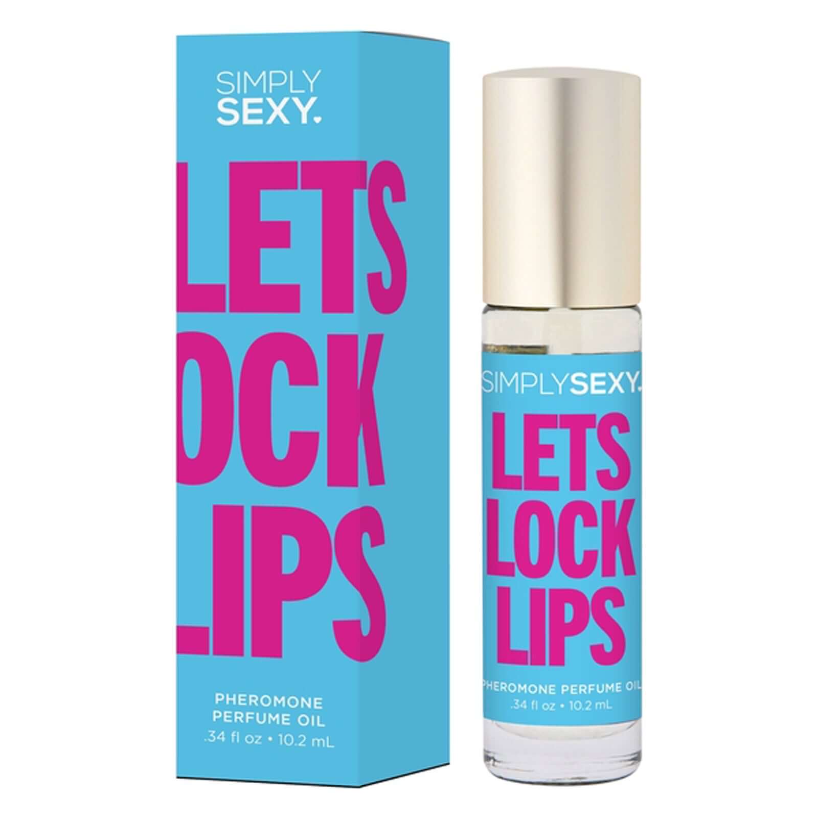 Simply Sexy Pheromone Perfume Oil Lets Lock Lips Roll on .34 Oz | 638258905510 | Available at EroticWarehouse.com