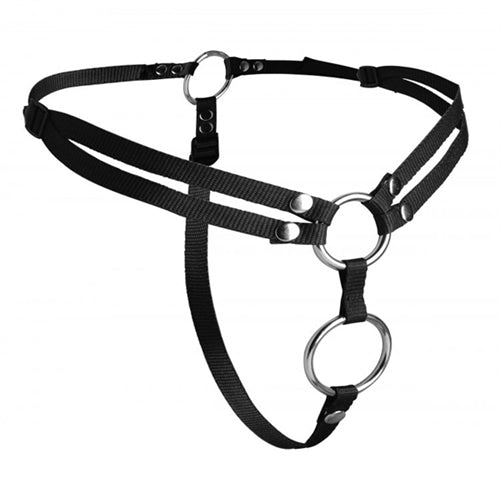 Unity Double Penetration Strap on Harness | 848518015396 | Available at EroticWarehouse.com