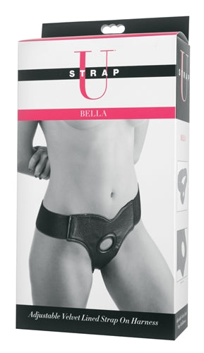 Bella Adjustable Velvet Lined Strap-on Harness | 848518015495 | Available at EroticWarehouse.com