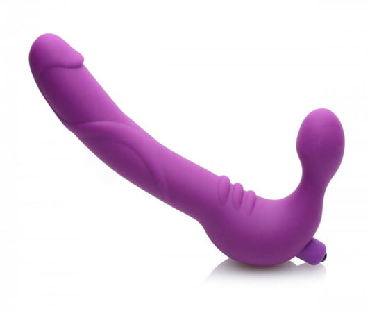 Royal Revolver Vibrating Strapless Strap- on Dildo - Purple | 848518028082 | Available at EroticWarehouse.com