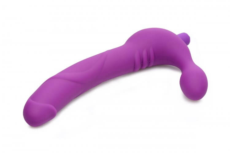 Royal Revolver Vibrating Strapless Strap- on Dildo - Purple | 848518028082 | Available at EroticWarehouse.com