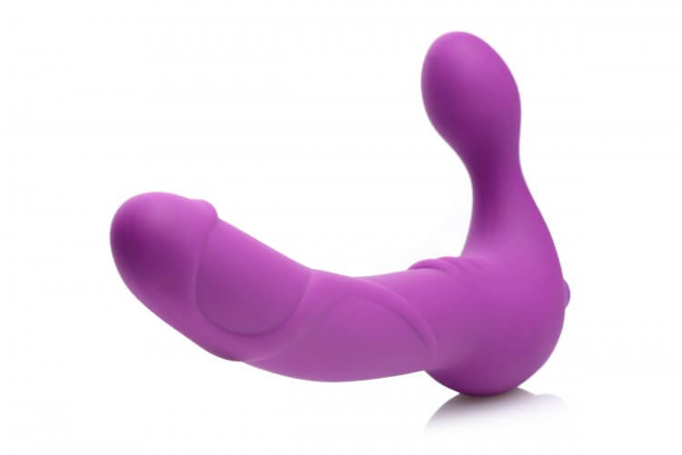Royal Revolver Vibrating Strapless Strap- on Dildo - Purple | 848518028082 | Available at EroticWarehouse.com