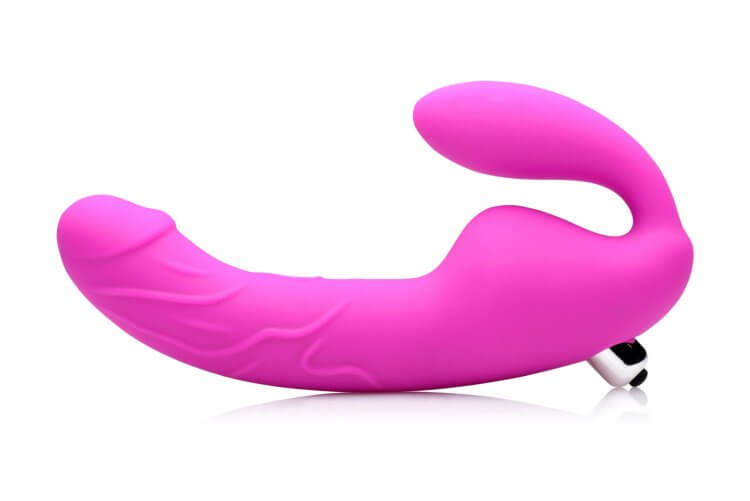 Royal Rider Vibrating Strapless Strap- on Dildo - Pink | 848518028198 | Available at EroticWarehouse.com