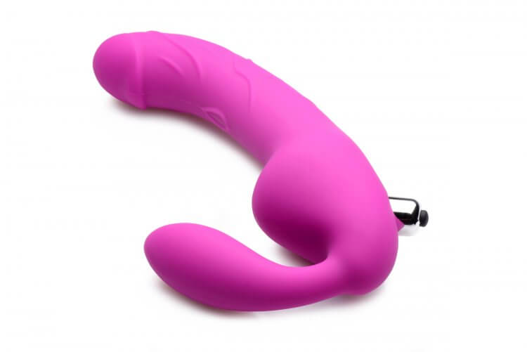 Royal Rider Vibrating Strapless Strap- on Dildo - Pink | 848518028198 | Available at EroticWarehouse.com