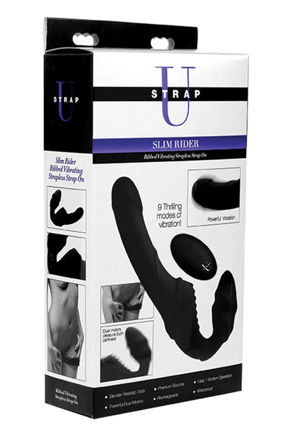 Pro Rider 9x Vibrating Silicone Strapless Strap on With Remote Control | 848518031754 | Available at EroticWarehouse.com