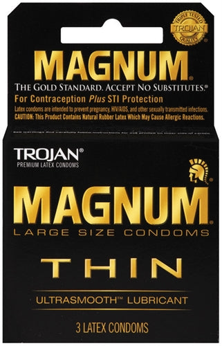 Trojan Magnum Thin - 3 Pack | 022600646037 | Available at EroticWarehouse.com