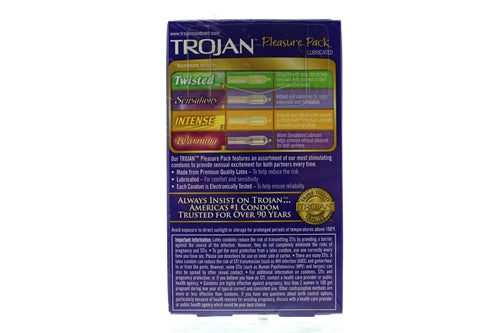 Trojan Pleasure Pack - 12 Pack | 022600953029 | Available at EroticWarehouse.com