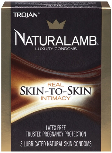 Trojan Naturalamb Luxury Condoms - 3 Pack | 022600980506 | Available at EroticWarehouse.com
