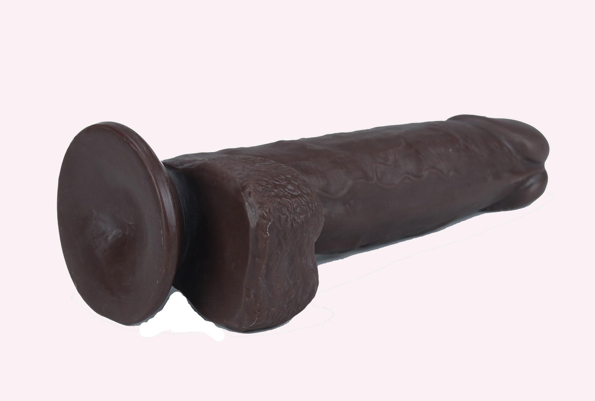 Get Lucky 7.5 Inch Real Skin Dildo - Dark Brown | 810046850633 | Available at EroticWarehouse.com