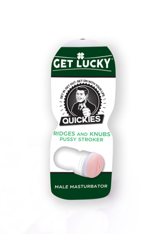 Get Lucky Quickies Ridges and Knubs Pussy Stroker | 812024032536 | Available at EroticWarehouse.com