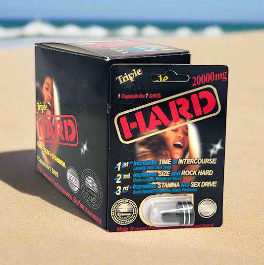 Triple Hard Male Sexual Enhancement 24 Pack by Tracy Sales 673324966934 available at EroticWarehouse.com