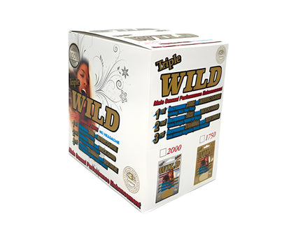Triple Wild Platinum Male Sexual Enhancement 24 Pack by Tracy Sales 673324966996 available at EroticWarehouse.com