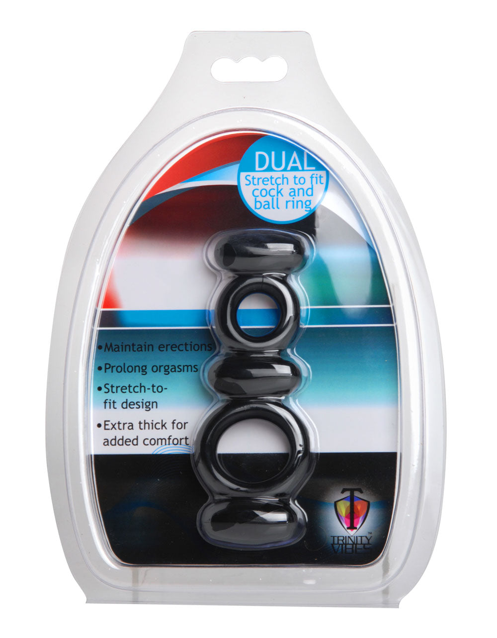 Dual Stretch to Fit Cock and Ball Ring | 848518016904 | Available at EroticWarehouse.com