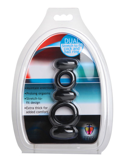 Dual Stretch to Fit Cock and Ball Ring | 848518016904 | Available at EroticWarehouse.com