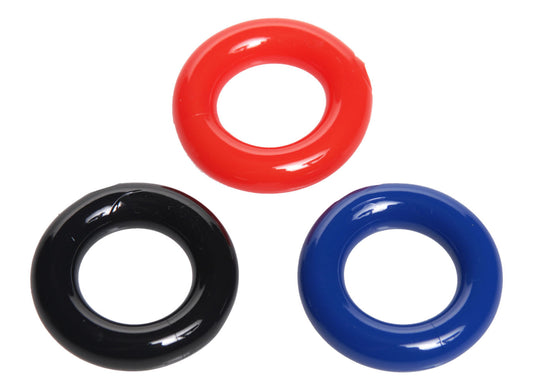 Stretchy Cock Ring 3 Pack | 848518016898 | Available at EroticWarehouse.com