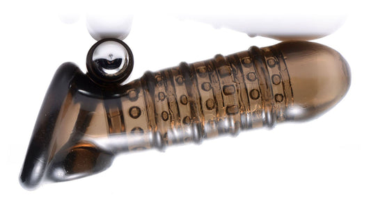 Vibrating Girth Enhancing Sheath - Black | 848518025203 | Available at EroticWarehouse.com