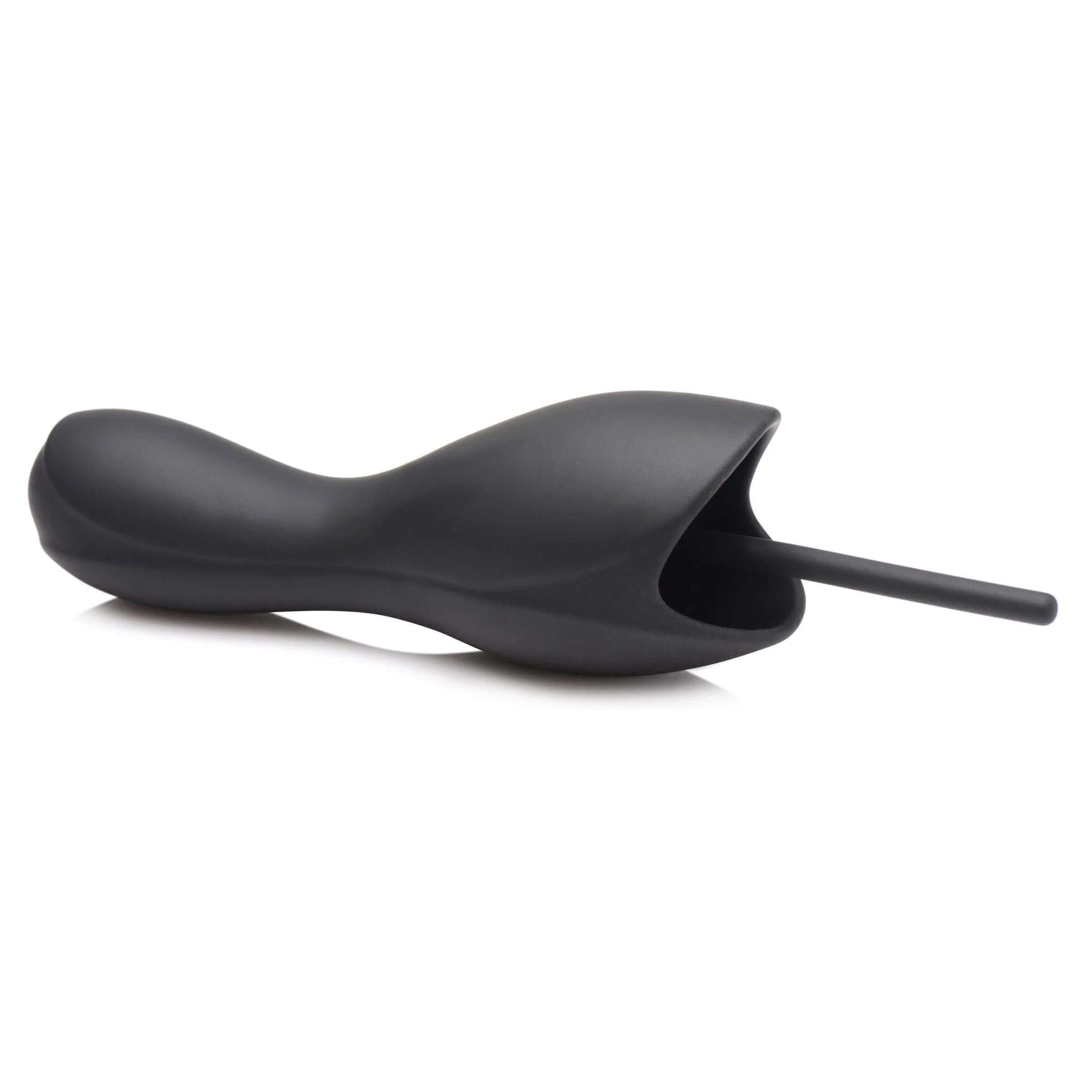 10x Vibrating Penis Head Teaser With Urethral Sounds - Black | 848518046130 | Available at EroticWarehouse.com