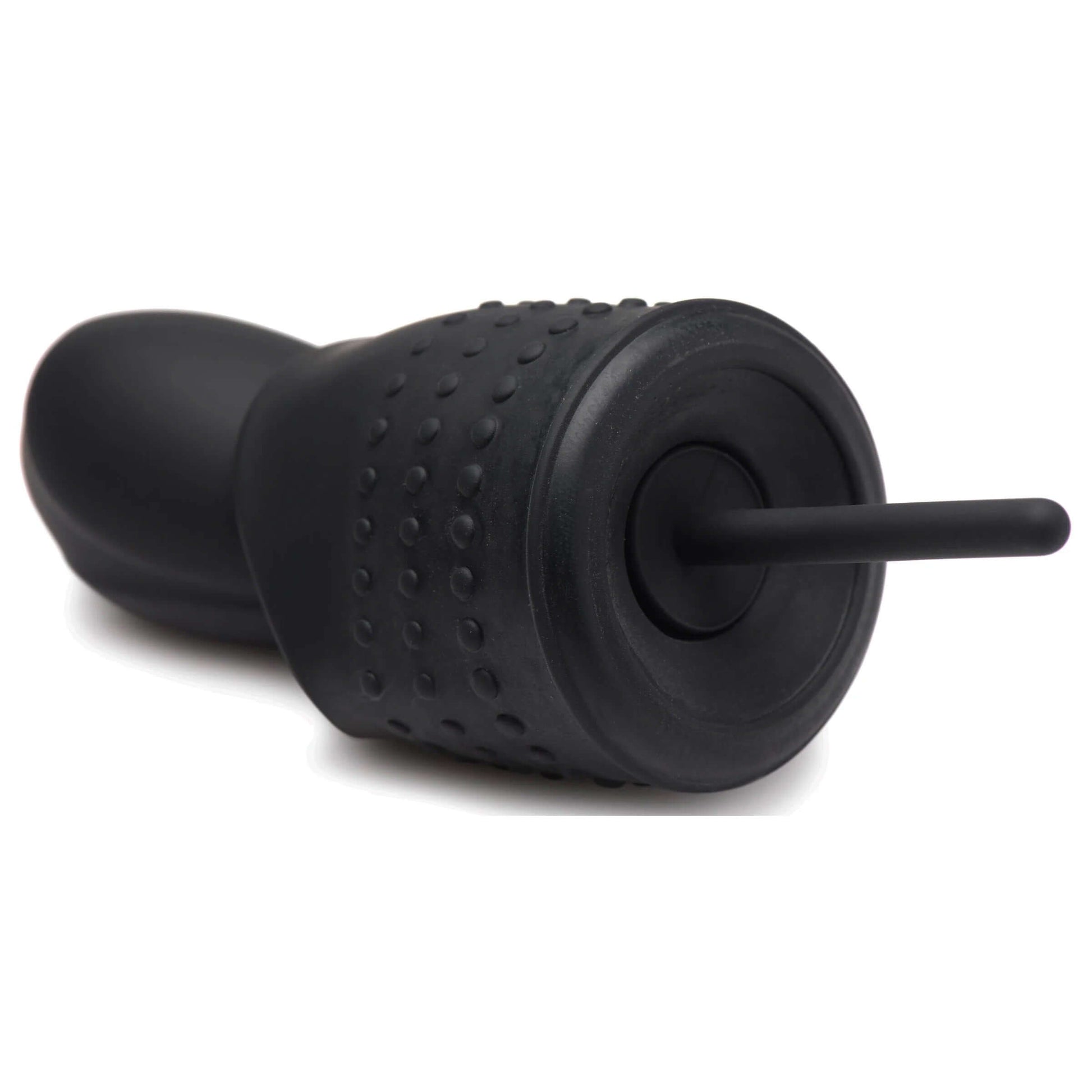 10x Vibrating Penis Head Teaser With Urethral Sounds - Black | 848518046130 | Available at EroticWarehouse.com