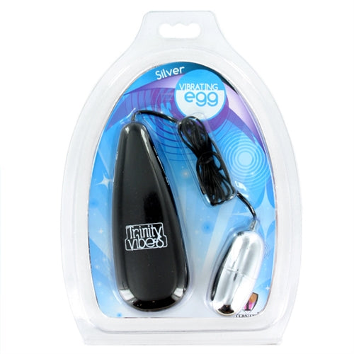 Silver Vibrating Egg | 811847011377 | Available at EroticWarehouse.com
